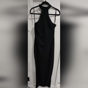 Lacey Formal Crepe Halter Dress